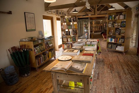 Hauser and Wirth art gallery, restaurant and garden, Durslade Farm, Bruton, Somerset, England, UK