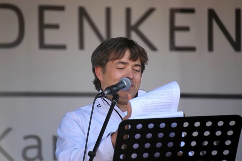 Karlsruhe: Michael Ballweg speaks at the Corona protests against the measures taken by the federal