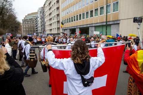 Brussels, 23 January: European demonstration for democracy, organised by the Europeans United