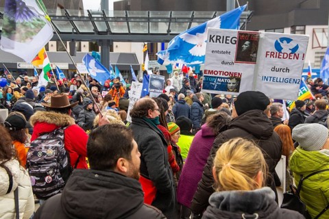 A large peace demonstration took place in Ramstein. Several thousand participants demonstrated