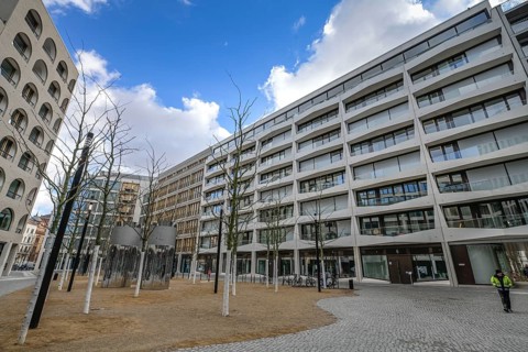 Aaron-Bernstein-Platz, Am Tacheles neighbourhood, Oranienburger Strasse, Mitte, Berlin, Germany,