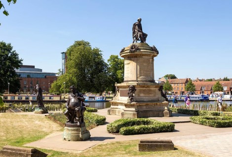 The Gower Memorial, Stratford-upon-Avon, Warwickshire, England, UK