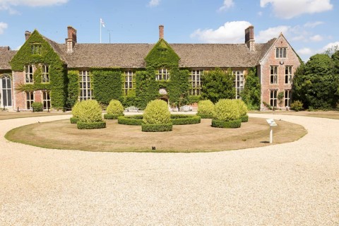 Frontage and entrance to Littlecote House Hotel, Hungerford, Berkshire, England, UK