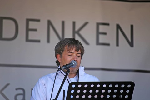 Karlsruhe: Michael Ballweg speaks at the Corona protests against the measures taken by the federal
