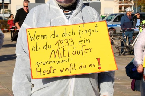 Speyer: Corona protests against the federal government's measures. The protests were organised by