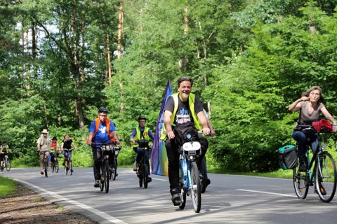 Ramstein 2021 peace camp bicycle demonstration: A bicycle demonstration took place on Saturday