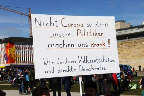 Large demonstration by critics of the corona measures in Kassel: Protests took place simultaneously