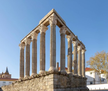 Templo Romano, Roman temple, ruins dating from 2nd or early 3rd century, commonly referred to as