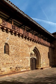 Aragonese Gothic architectural style Church fortress of Santa Maria la Mayor, Ezcaray, La Rioja,