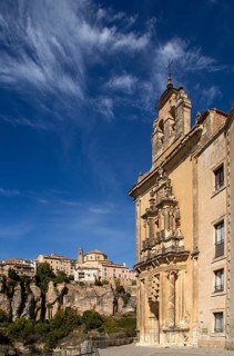 Parador de Cuenca. Saint Paul monastery church building, Cuenca, Castille La Mancha, Spain, Europe