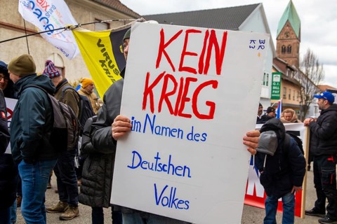 A large peace demonstration took place in Ramstein. Several thousand participants demonstrated