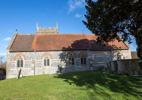 Historic village parish church of Saint Peter, Charlton St Peter, Wiltshire, England, UK Vale of