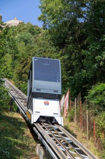 Cable car to Deva Castle, Transylvania (Telecabina Cetadea Deva)