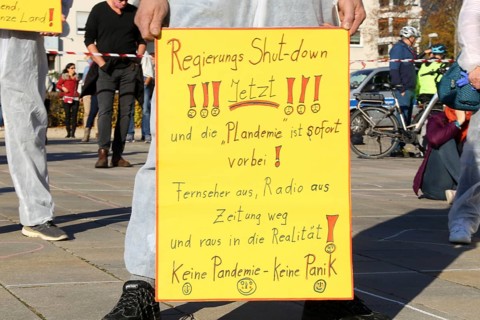 Speyer: Corona protests against the federal government's measures. The protests were organised by