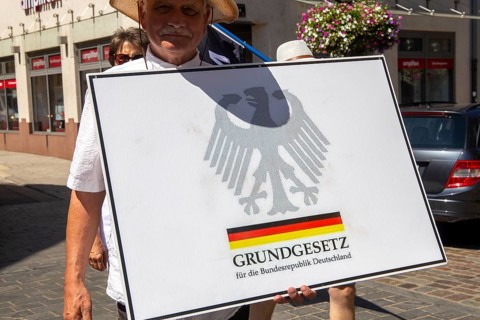 Demonstration in Landau, Palatinate: The demonstration was directed against the government's