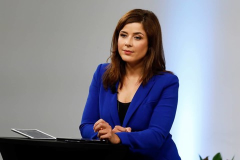 The journalist and presenter Eva-Maria Lemke, Berlin, 19 April 2021