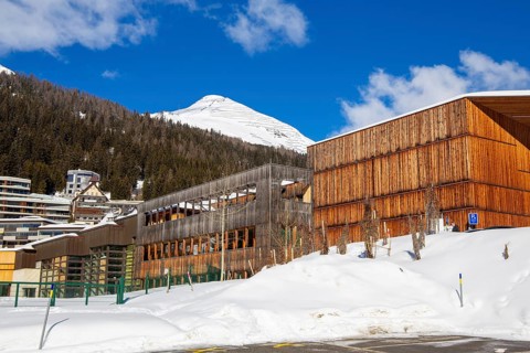 The congress centre in Davos, Switzerland, venue of the annual World Economic Forum (WEF), Europe
