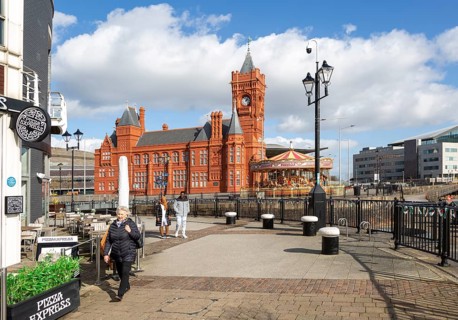 Pierhead building 1897 architect William Frame, Cardiff Railway Company, Cardiff Bay, Wales, UK,