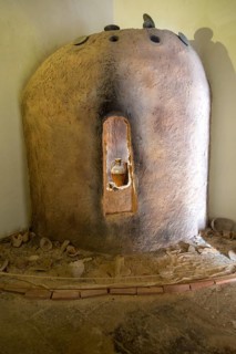 Clay pottery kiln inside the Moorish palace of the Alcazaba, Malaga, Andalusia, Spain, Europe
