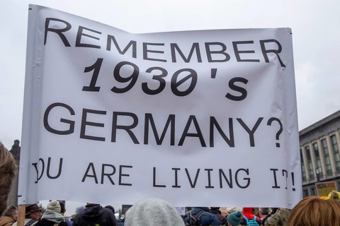 Brussels, 23 January: European demonstration for democracy, organised by the Europeans United