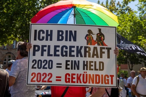 Demonstration in Landau, Palatinate: The demonstration was directed against the government's