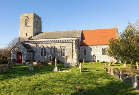 Village parish church at St James South Elmham, Suffolk, England, UK