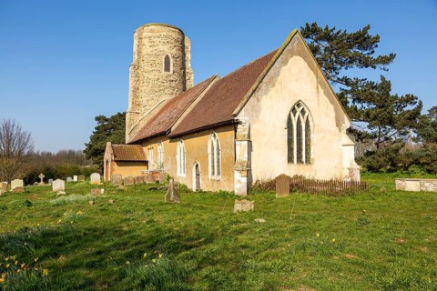 All Saints church, Ramsholt, Suffolk, England, UK