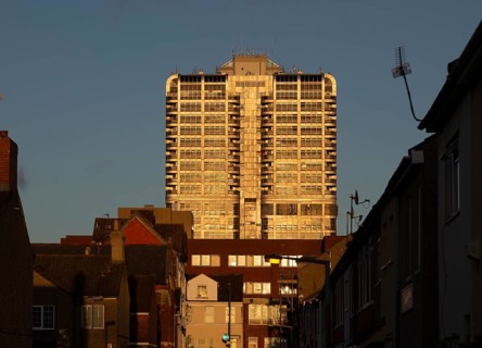 Brunel Tower, David Murray John building, iconic 1970s tower block, Swindon, England, UK