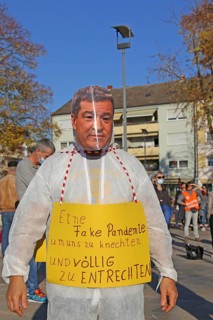 Speyer: Corona protests against the federal government's measures. The protests were organised by