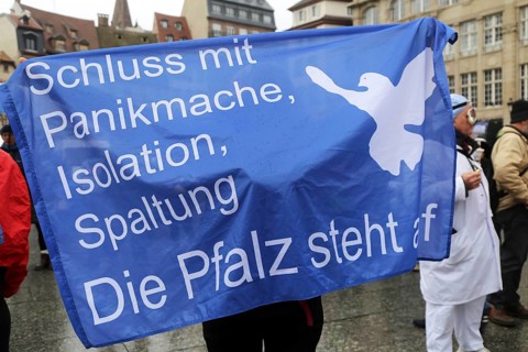 Strasbourg, France: Large demonstration for freedom against the corona measures and the vaccination