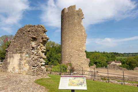 Farleigh Hungerford castle, Somerset, England, UK