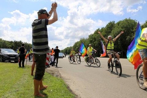 Ramstein 2021 peace camp bicycle demonstration: A bicycle demonstration took place on Saturday