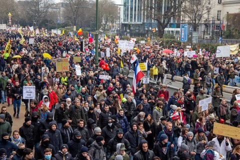 Brussels, 23 January: European demonstration for democracy, organised by the Europeans United