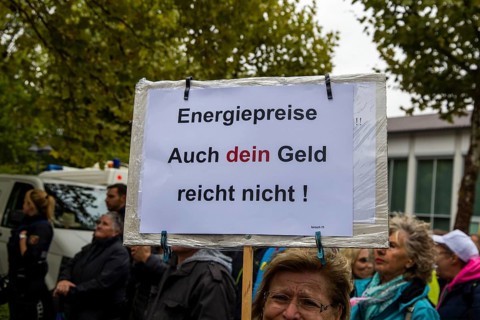 Demonstration in Herxheim near Landau (Palatinate) : Under the slogan Herxheim stands up, a joint