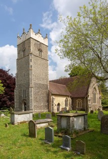 Village parish church of Saint Peter, Claydon, Suffolk, England, UK