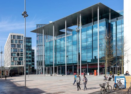 BBC Cymru Wales TV studios headquarters building, Central Square, Cardiff, South Wales, UK opened
