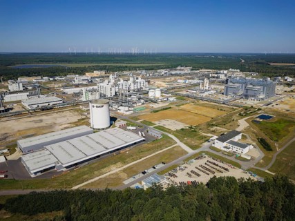 Chemical plant Schwarzheide. BASF Schwarzheide GmbH is a wholly owned subsidiary of BASF SE,