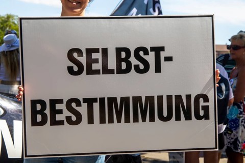 Demonstration in Landau, Palatinate: The demonstration was directed against the government's