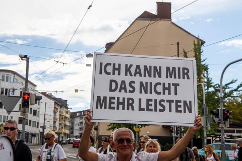 Lateral thinking demo in Darmstadt, Hesse: The demonstration was directed against the corona