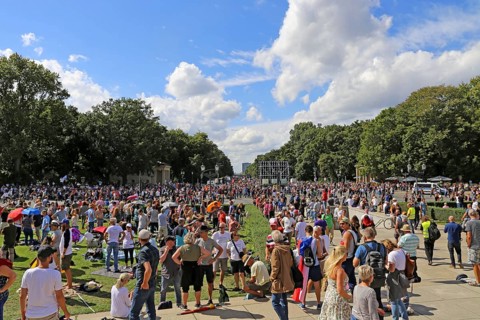 Major demonstration Berlin invites Europe - Festival for peace and freedom Berlin 29 August 2020