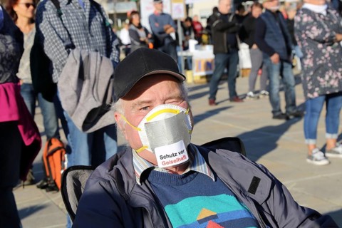 Speyer: Corona protests against the federal government's measures. The protests were organised by