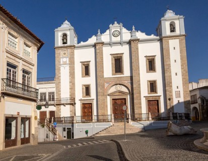 Church of Santo Antao dating from 1557, Giraldo Square, Praca do Giraldo, Evora, Alto Alentejo,