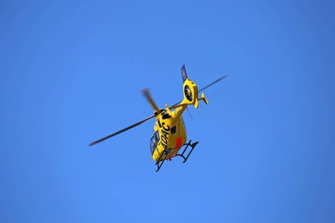 Rescue helicopter Christoph 5, BG Clinic Ludwigshafen on duty