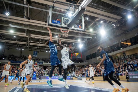 09.02.2024, easy Credit BBL, German Basketball League, Matchday 20) : Game scene MLP Academics