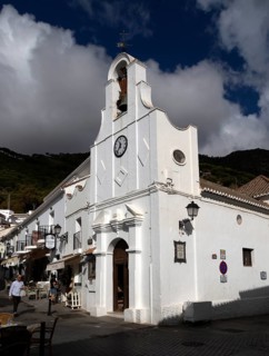 Historic church of San Sebastian in village of Mijas, Malaga province, Andalusia, Spain, Europe