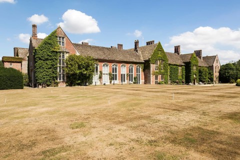 Frontage and entrance to Littlecote House Hotel, Hungerford, Berkshire, England, UK