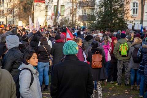 Frankfurt: Demonstration against vaccination pressure and the threat of compulsory vaccination. The