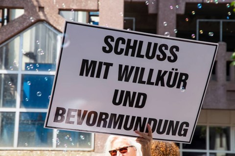 Demonstration in Landau, Palatinate: The demonstration was directed against the government's