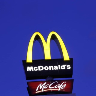 Logo at McDonalds in Hassloch/Pfalz, Germany, Europe