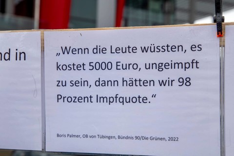 Karlsruhe, 10 December 2023: Large demonstration in favour of reappraisal of the coronavirus